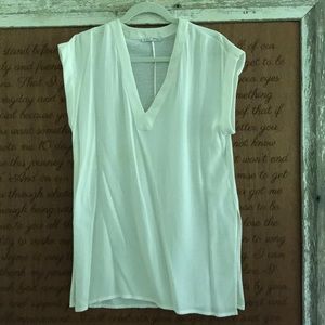 Zara Linen White Tunic